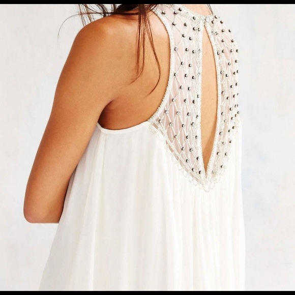 UO Kimchi Blue White Embellished Dress - Picture 2 of 6